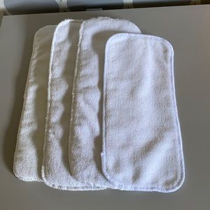 Cloth diaper inserts 3 medium and 1 small